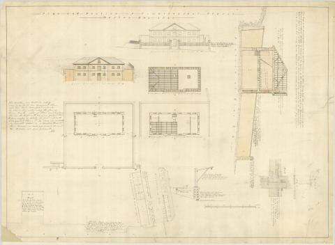 Architectural drawings of the Brisbane Commissariat Store