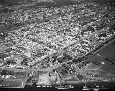 Aerial image of Cairns c1966
