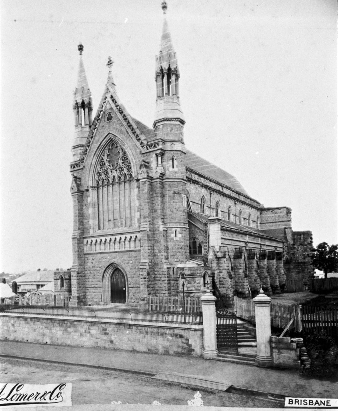 Diagonal view from the front of St Stephens Cathedral, Brisbane.